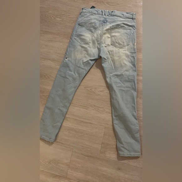 Zara Man. Aged vintage looking Jeans with Zips. - Picture 5 of 10